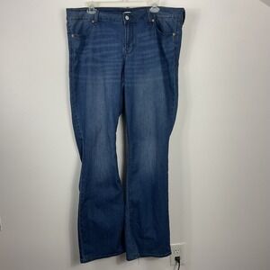 Old Navy‎ Womens Size 18 Plus Long Bootcut Flare Jeans Denim